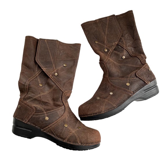Sanita Danish Clog Style Leather boots women size EU37/US6.5-7 - Picture 1 of 14